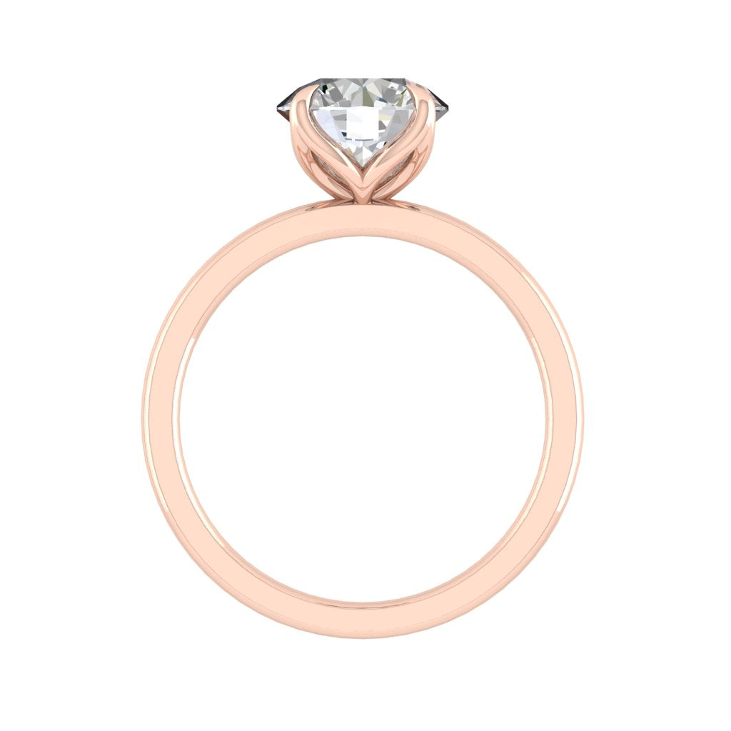 1.85 CT Round Moissanite Diamond Solitaire Engagement Ring