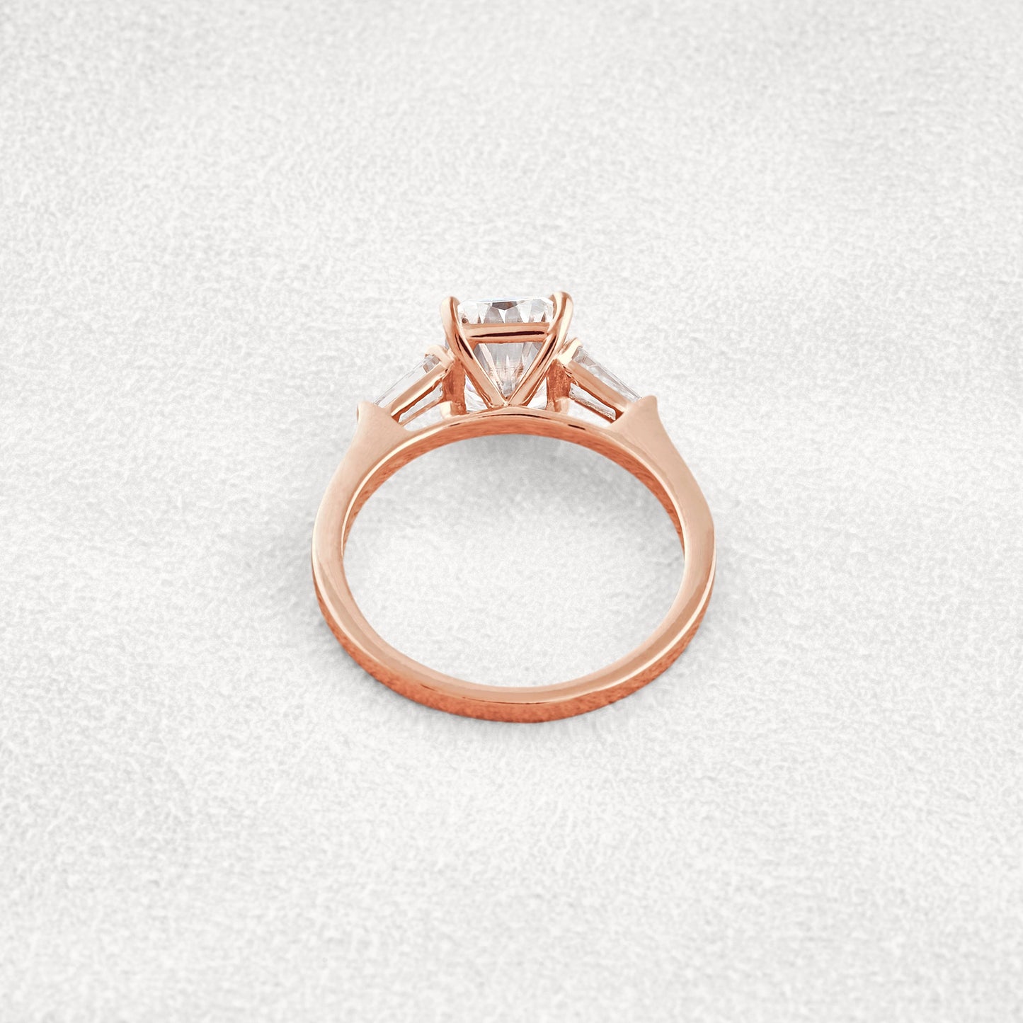 2.3 CT Radiant Cut Moissanite Diamond Engagement Ring & Wedding Ring In White Gold