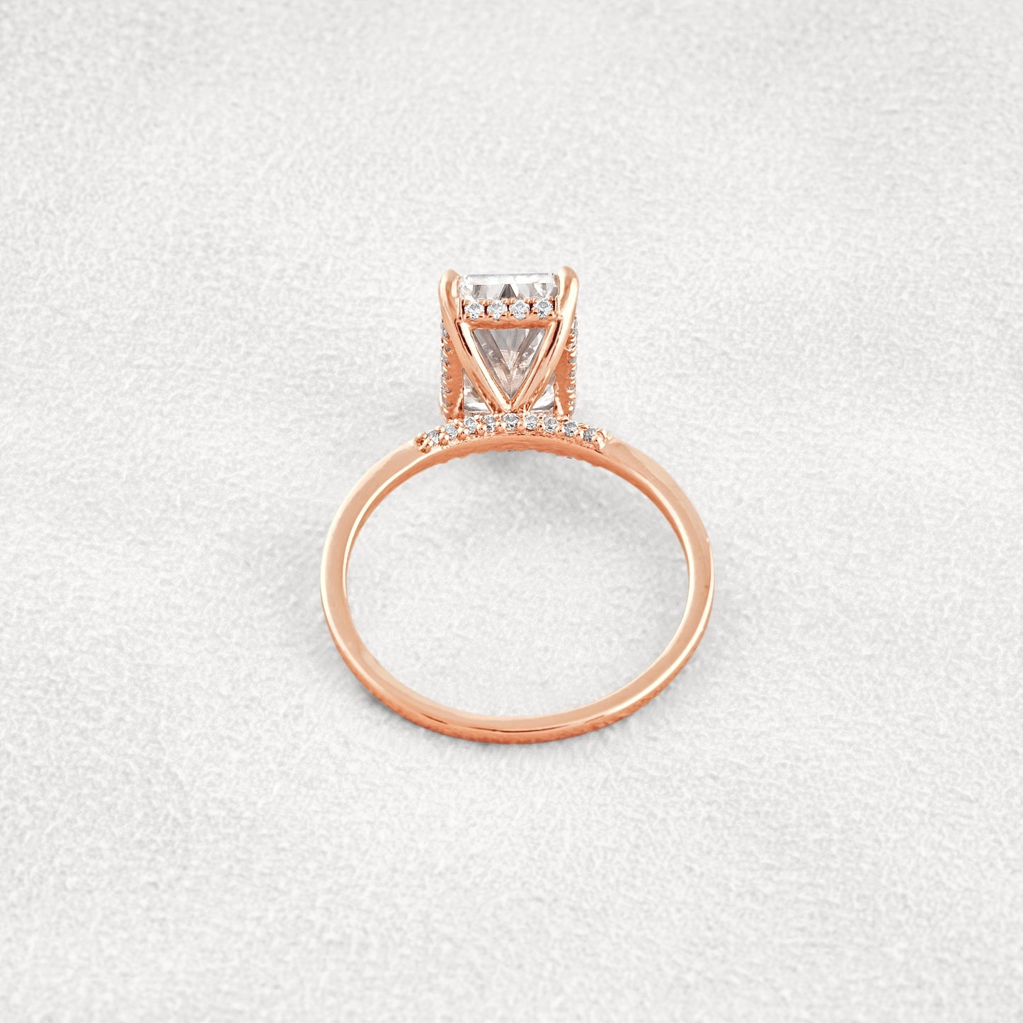 4.15 CT Radiant Cut Solitaire Moissanite Diamond Engagement Ring In White Gold