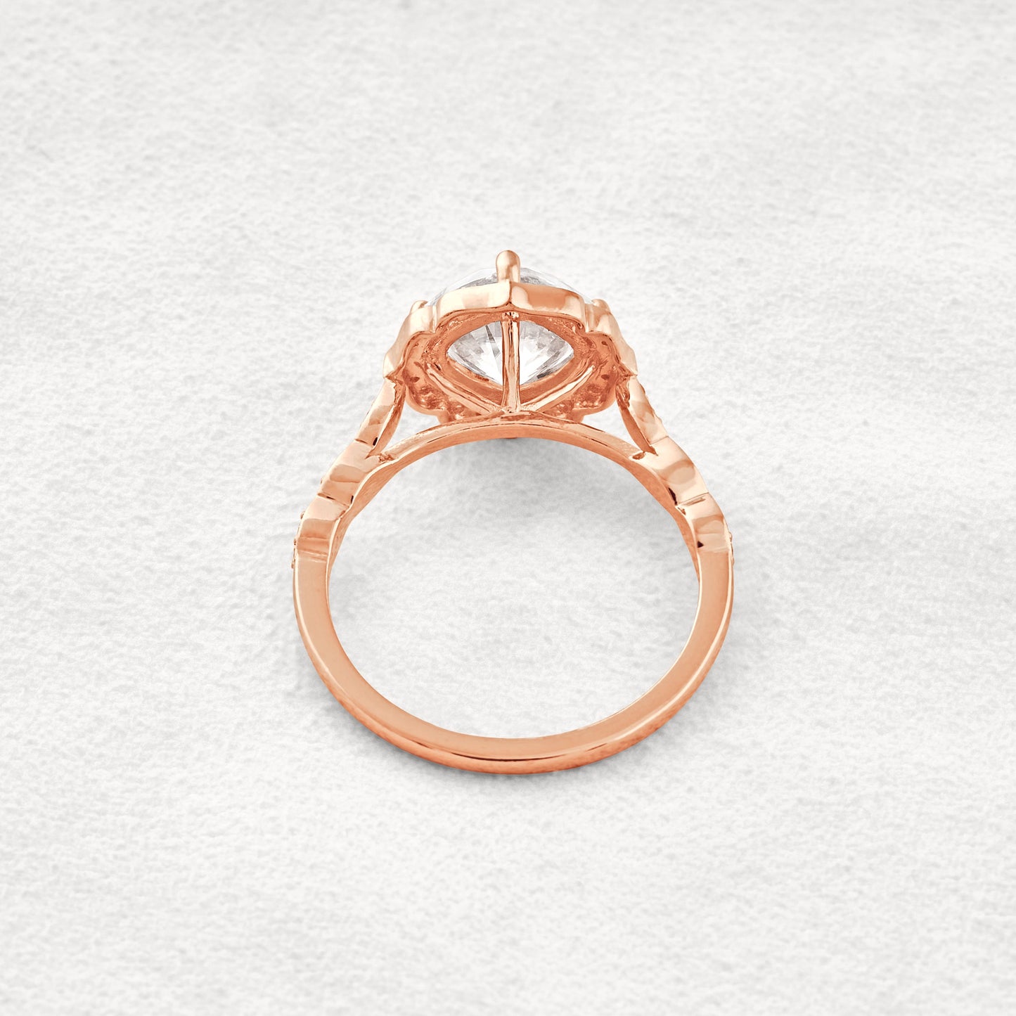 2.1 CT Cushion Cut Halo & Pave Moissanite Diamond Engagement Ring In White Gold