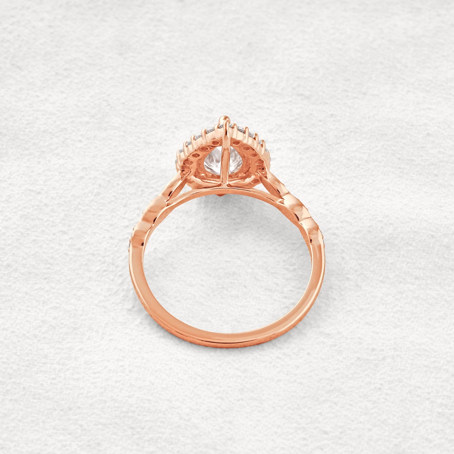 1.93 CT Pear Cut Halo & Pave Moissanite Diamond Engagement Ring In White Gold