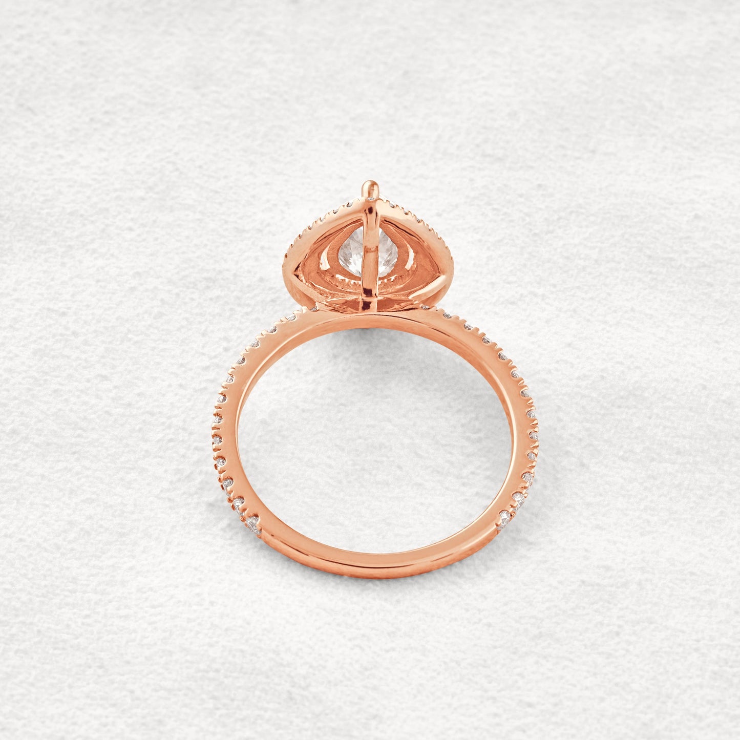 1.33 CT Pear Cut Double Halo Moissanite Diamond Engagement Ring In White Gold