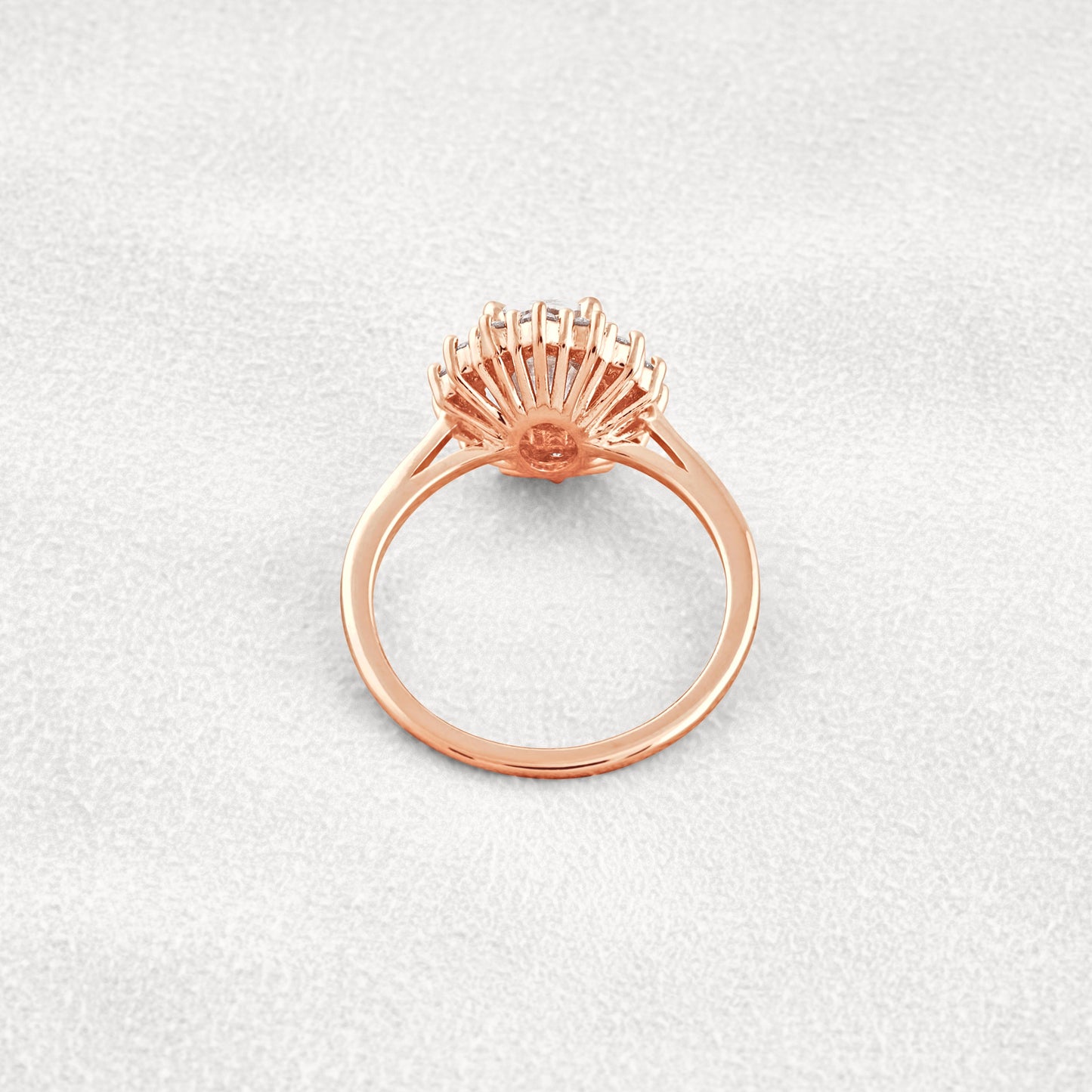 1.91 CT Oval Cut Moissanite Diamond Engagement Ring In White Gold