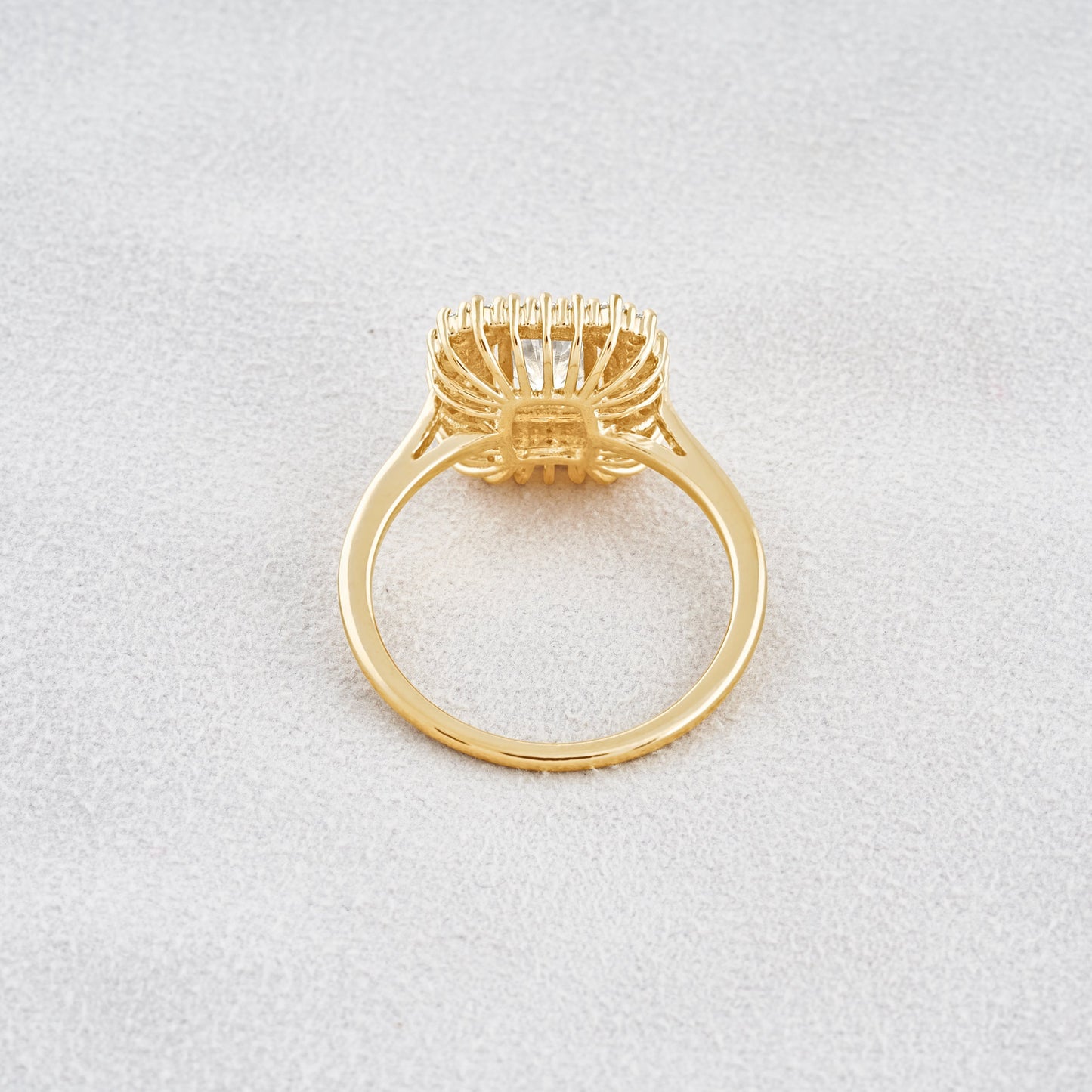 1.05 CT Radiant Cut Double Halo Moissanite Diamond Engagement Ring In Rose Gold