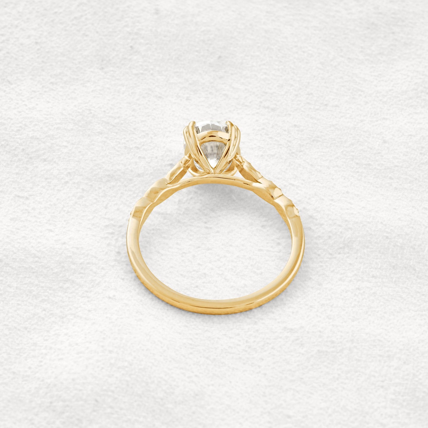 1.91 CT Oval Cut Pave Moissanite Diamond Engagement Ring In Rose Gold