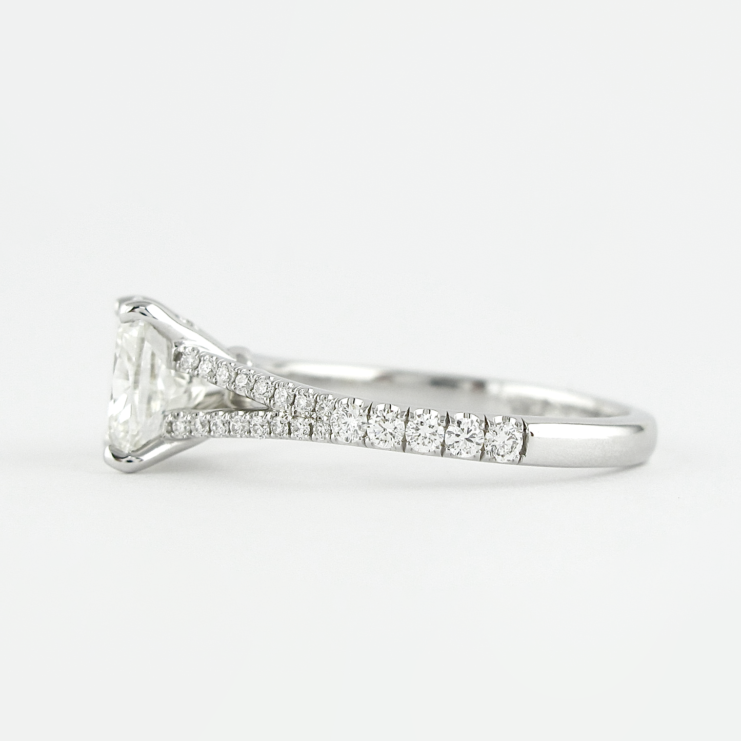 1.20 CT Cushion Moissanite Diamond Solitaire Engagement Ring