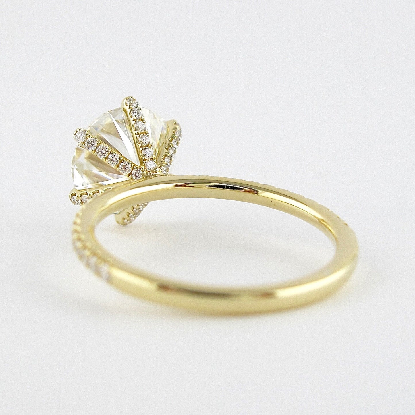 1.90 CT Round Moissanite Diamond Solitaire Engagement Ring