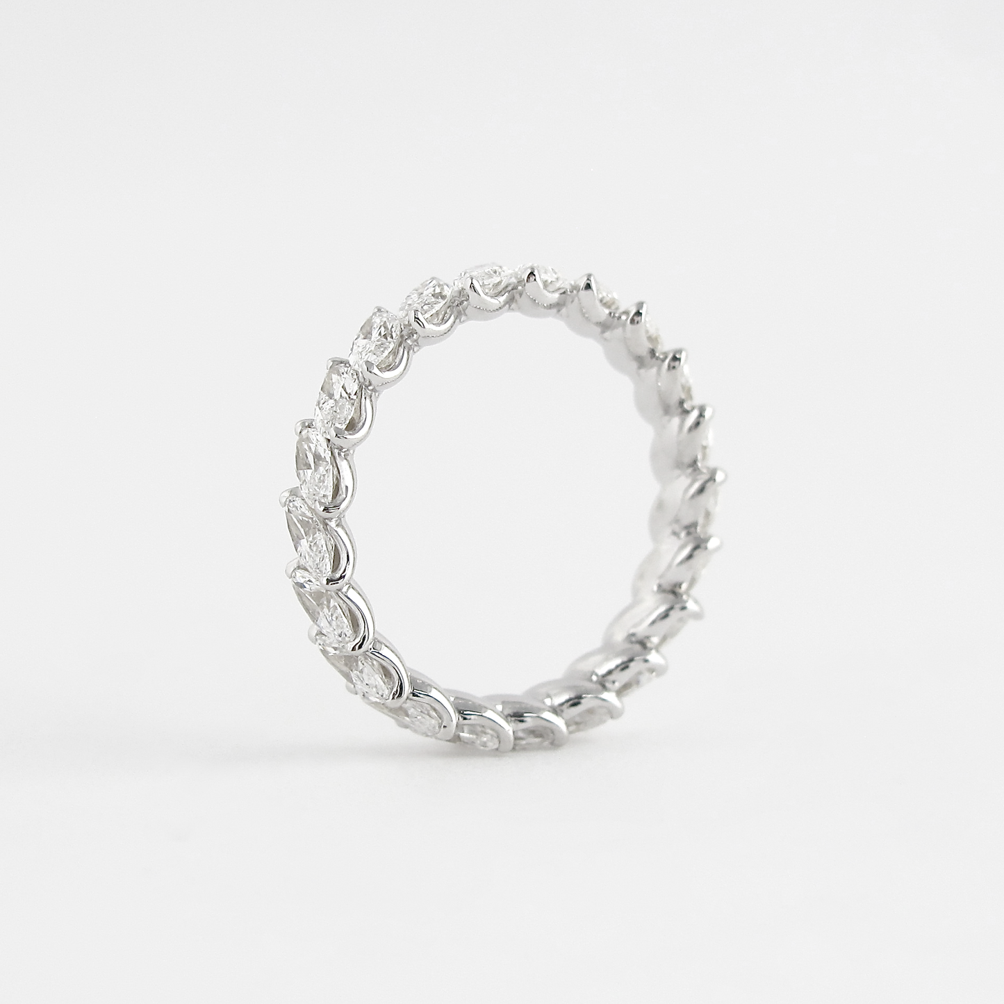 1.32 CT Marquise Moissanite Diamond Full Eternity Wedding Band