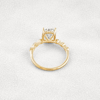 4 CT Cushion Cut Moissanite Diamond Engagement Ring & Wedding Ring