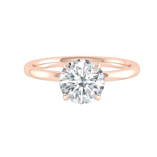 1.85 CT Round Moissanite Diamond Solitaire Engagement Ring