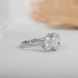 2.72 CT Oval Cut Moissanite Diamond Engagement Ring
