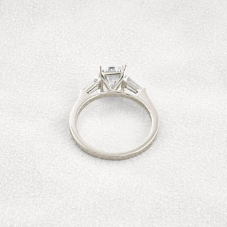 2.3 CT Radiant Cut Moissanite Diamond Engagement Ring & Wedding Ring In White Gold