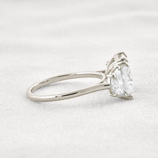 3.24 CT Radiant Cut 3 Stones Moissanite Diamond Engagement Ring In Rose Gold