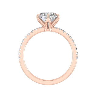 1.85 CT Round Moissanite Diamond Solitaire Engagement Ring