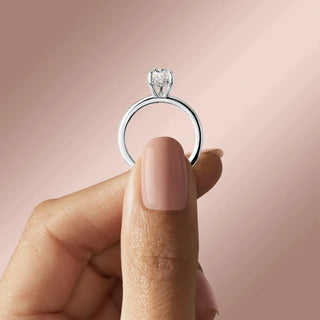 1.33 CT Pear Moissanite Diamond Hidden Halo Engagement Ring