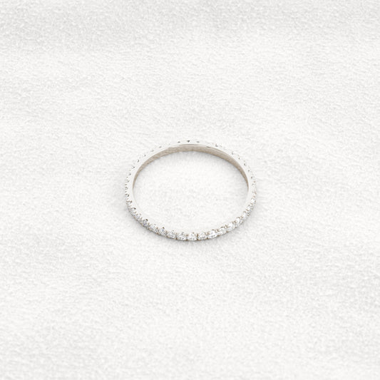 0.6 CT Round Shaped Moissanite Full Eternity Wedding Band