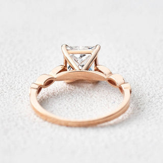 1.75 CT Princess Moissanite Diamond Solitaire Engagement Ring