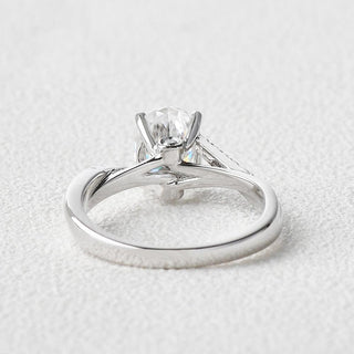 1.91 CT Oval Moissanite Diamond Solitaire Engagement Ring