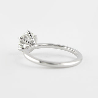 1.0 CT Round Moissanite Diamond Solitaire Engagement Ring