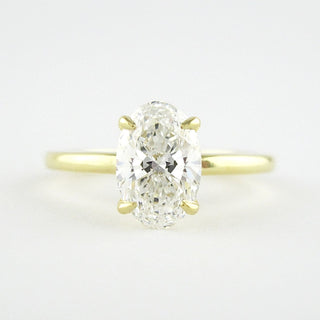 1.33 CT Oval Moissanite Diamond Solitaire Engagement Ring