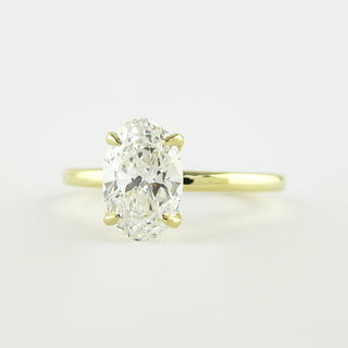 1.33 CT Oval Moissanite Diamond Solitaire Engagement Ring