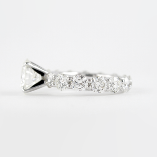 1.4 CT Round Moissanite Diamond Solitaire Engagement Ring