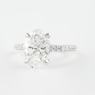 1.33 CT Oval Moissanite Diamond Solitaire Engagement Ring