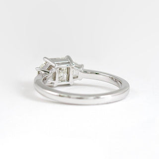 1.75 CT Princess Moissanite Diamond Three Stones Engagement Ring