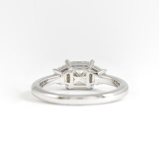 1.75 CT Princess Moissanite Diamond Three Stones Engagement Ring