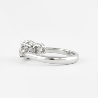1.20 CT Round Moissanite Diamond Three Stones Engagement Ring