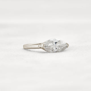 2.48 CT Marquise Cut Solitaire Moissanite Engagement Ring