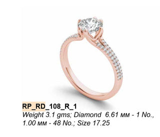 1.1 Carat Round Cut Split Shank  Moissanite Diamond  Engagement and Wedding Ring