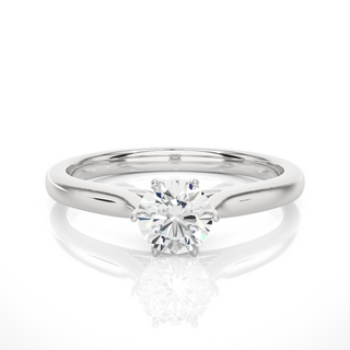 Modern 0.54 Carat Round Solitaire Proposal and  Engagement Ring