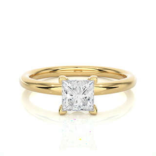 Gorgeous 0.64 Carat Princess Cut Solitaire Engagement and Wedding Ring