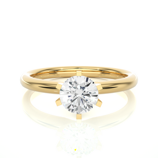1.1 Carat Round Cut Solitaire Engagement and Wedding Ring